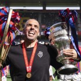 Fabio Celestini, l'homme du doublé, s'en est allé. KEYSTONE/TIL BUERGY